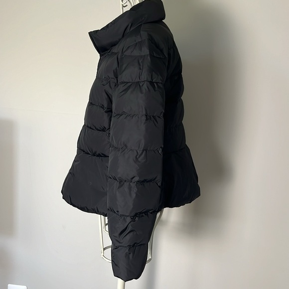 Kate Spade Peplum Puffer Jacket in Black - Picture 3 of 6